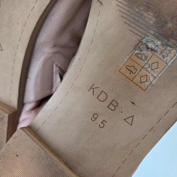 EUC KELSI DAGGER BROOKLYN NUDE SUPER SOFT LEATHER SANDALS SIZE 9.5 - Picture 14 of 16